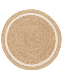  Indoor/Outdoor Rug Ø 120 Pella Line Beige/Off White Round Small