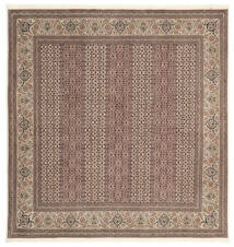絨毯 ペルシャ タブリーズ 50 Raj 196X206 正方形 茶色/ベージュ (ウール, ペルシャ/イラン)