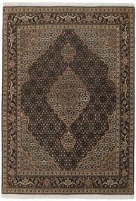 絨毯 ペルシャ タブリーズ 40 Raj 143X198 ブラック/茶色 (ウール, ペルシャ/イラン)