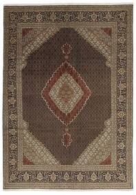  Oriental Tabriz 40 Raj Rug 205X309 Brown/Black Wool, Persia/Iran