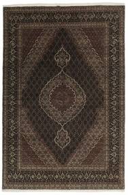  Oriental Tabriz 40 Raj Rug 202X304 Black/Brown Wool, Persia/Iran