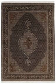  Oriental Tabriz 40 Raj Rug 202X298 Black/Brown Wool, Persia/Iran