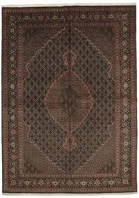  Oriental Tabriz 40 Raj Rug 204X295 Black/Brown Wool, Persia/Iran