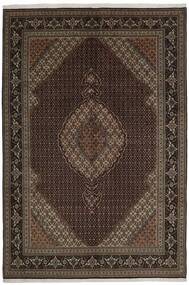  Oriental Tabriz 40 Raj Rug 198X293 Black/Brown Wool, Persia/Iran