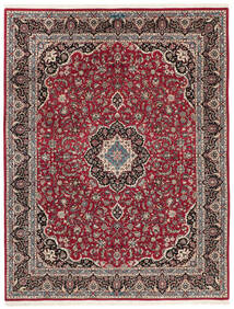 Tapete Persa Isfahan Sherkat Farsh 198X257 Vermelho Escuro/Castanho (Lã, Pérsia/Irão)