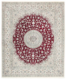  Orientalischer Nain 6La Teppich 215X260 Beige/Grau Wolle, Persien/Iran