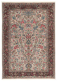  Orientalischer Kerman Teppich 182X262 Braun/Schwarz Wolle, Persien/Iran