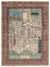  Orientalisk Tabriz 50 Raj Matta 195X265 Brun/Beige Ull, Persien/Iran