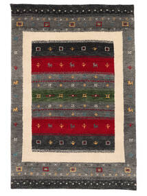  Gabbeh Indo Fine Rug 100X150 Wool Black/Brown Small Carpetvista