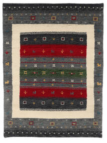 Gabbeh Indisch Fine Teppich 100X150 Schwarz/Beige Wolle, Indien Carpetvista