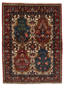  Orientalischer Bachtiar Teppich 100X155 Schwarz/Dunkelrot Wolle, Persien/Iran Carpetvista