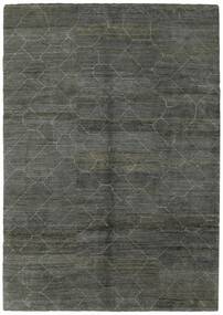 絨毯 Moroccan Berber - Persia 214X298 ブラック/ダークグリーン (ウール, ペルシャ/イラン)