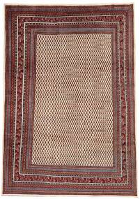  Orientalischer Sarough Mir Teppich 265X378 Braun/Dunkelrot Großer Wolle, Persien
