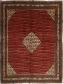 281X382 絨毯 オリエンタル サルーク Mir ブラック/ダークレッド 大きな (ウール, ペルシャ)
