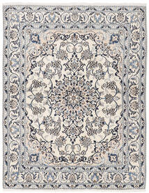  Orientalischer Nain Teppich 150X198 Beige/Dunkelgrau Wolle, Persien