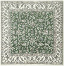 291X296 絨毯 オリエンタル ナイン 正方形 グリーン/ダークグリーン 大きな (ウール, ペルシャ)