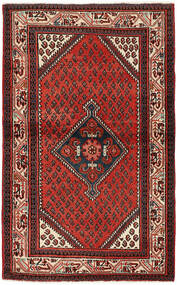 98X157 Sarough Mir Tæppe Orientalsk Mørkerød/Sort (Uld, Persien )