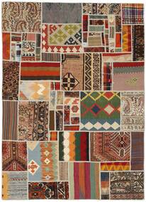  Persialainen Kelim Patchwork Matot Matto 140X200 Ruskea/Tummanpunainen (Villa, Persia/Iran)