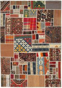  Persialainen Kelim Patchwork Matot Matto 140X200 Ruskea/Musta (Villa, Persia/Iran)