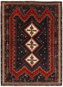 164X234 Afshar Teppe Orientalsk Svart/Mørk Rød (Ull, Persia)