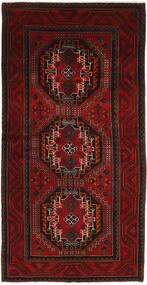 158X318 絨毯 オリエンタル ロリ ブラック/ダークレッド (ウール, ペルシャ)