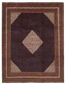 305X393 絨毯 オリエンタル サルーク Mir ブラック/ダークレッド 大きな (ウール, ペルシャ)