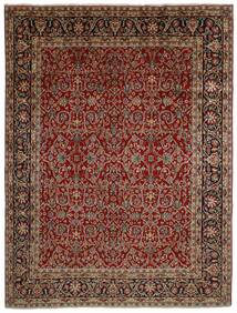  Orientalischer Kerman Teppich 288X381 Schwarz/Braun Großer Wolle, Persien