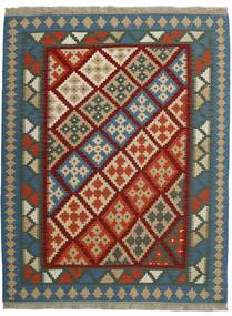  Orientalischer Kelim Teppich 155X203 Dunkelrot/Schwarz Wolle, Persien