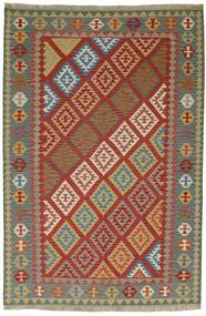 201X300 絨毯 キリム オリエンタル ダークレッド/茶色 (ウール, ペルシャ)