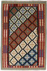 197X298 Kilim Rug Oriental Black/Dark Red (Wool, Persia)