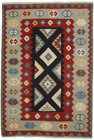絨毯 オリエンタル キリム 194X287 ダークレッド/ダークイエロー (ウール, ペルシャ)