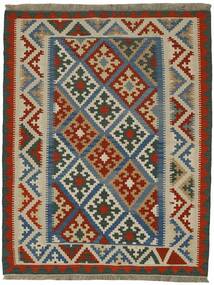 158X202 絨毯 キリム オリエンタル ブラック/ダークレッド (ウール, ペルシャ)
