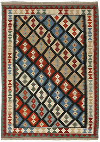 絨毯 キリム 176X248 ブラック/ダークレッド (ウール, ペルシャ)