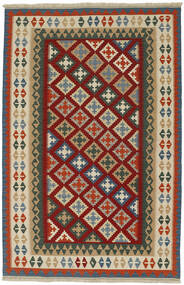 165X252 Χαλι Ανατολής Κιλίμ Σκούρο Κόκκινο/Μαύρα (Μαλλί, Περσικά)