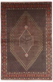 Senneh Fine Rug 196X300 Brown/Black Wool, Persia