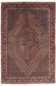  Orientalischer Senneh Fine Teppich 198X292 Dunkelrot/Schwarz Wolle, Persien
