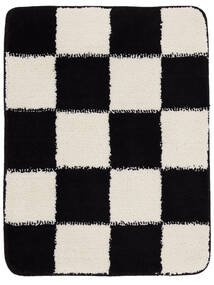 Luca Chess Bath Mat Black/Off White 50X67 Washable