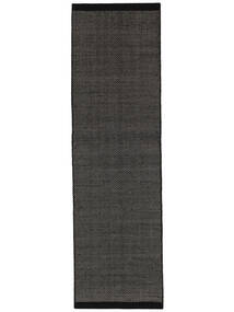  Wool Rug 80X250 Kalix Black/Natural White Runner
 Small