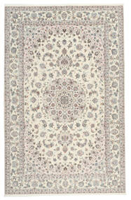 201X313 Nain 9La Sherkat Farsh Teppich Orientalischer Gelb/Grau (Wolle, Persien/Iran)