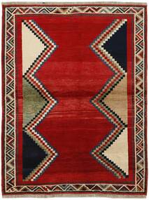  Qashqai Rug 145X187 Wool Dark Red/Black Small