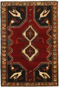 絨毯 オリエンタル カシュガイ 185X277 ブラック/茶色 (ウール, ペルシャ)