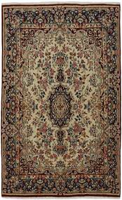 絨毯 ケルマン 138X228 茶色/ブラック (ウール, ペルシャ)