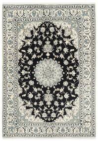 絨毯 ナイン 165X241 ブラック/グリーン (ウール, ペルシャ)