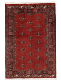 125X183 絨毯 オリエンタル パキスタン ブハラ 2Ply ダークレッド/ブラック (ウール, パキスタン) Carpetvista