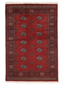 125X187 絨毯 オリエンタル パキスタン ブハラ 2Ply ダークレッド/ブラック (ウール, パキスタン) Carpetvista