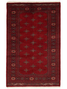 137X210 Pakistan Buchara 3Ply Teppich Orientalischer Dunkelrot/Schwarz (Wolle, Pakistan) Carpetvista
