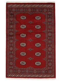 124X189 絨毯 オリエンタル パキスタン ブハラ 2Ply ダークレッド/ブラック (ウール, パキスタン) Carpetvista