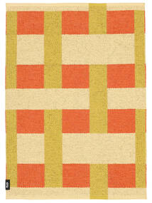  Washable Indoor/Outdoor Rug 70X100 Checkson Yellow Small