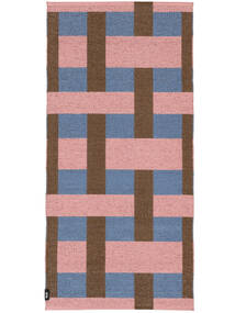  Washable Indoor/Outdoor Rug 70X150 Checkson Pink/Multicolor Small