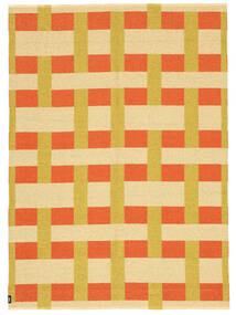  Washable Indoor/Outdoor Rug 150X200 Checkson Yellow Small